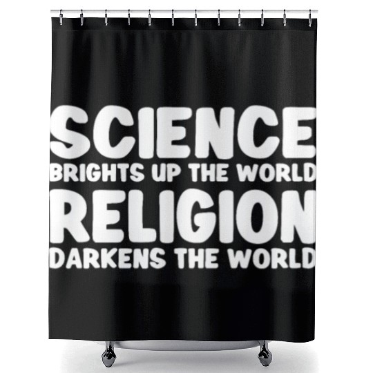 Atheist Atheism Anti Religion Securalism God Sucks Shower Curtains