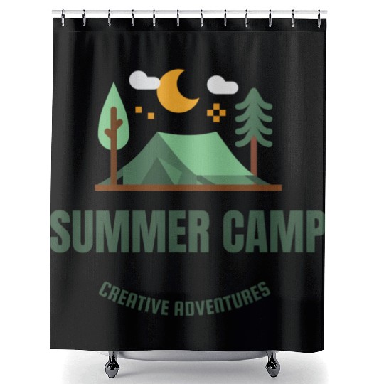 Summer Camp Shower Curtains