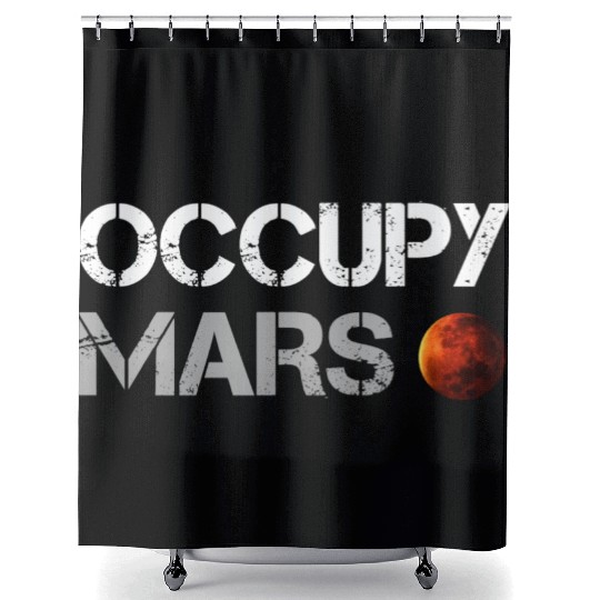 OCCUPY MARS Shower Curtains