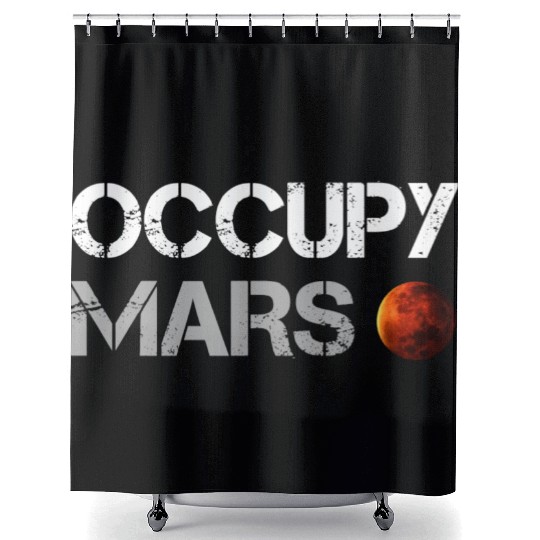 OCCUPY MARS Shower Curtains