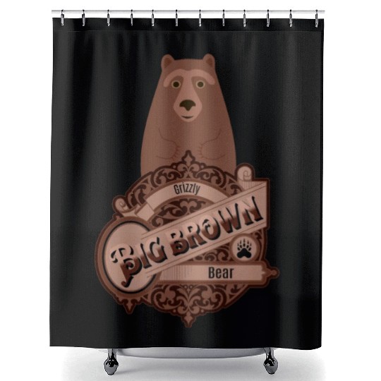Grizzly bear Shower Curtains