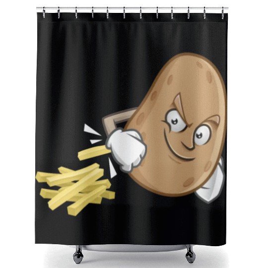 French Fries Potato Fries Shower Curtains