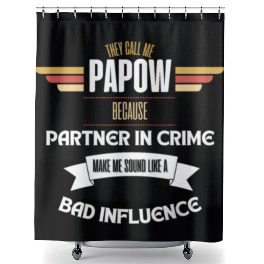 PAPA SAUR, Father's Day Shower Curtains