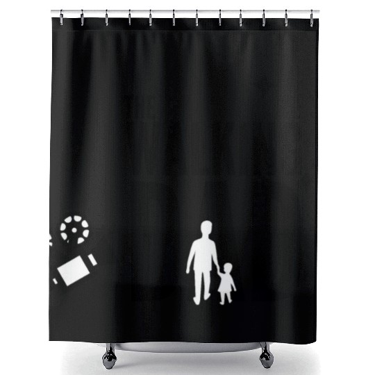 PAPA SAUR, Father's Day Shower Curtains
