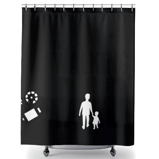 PAPA SAUR, Father's Day Shower Curtains