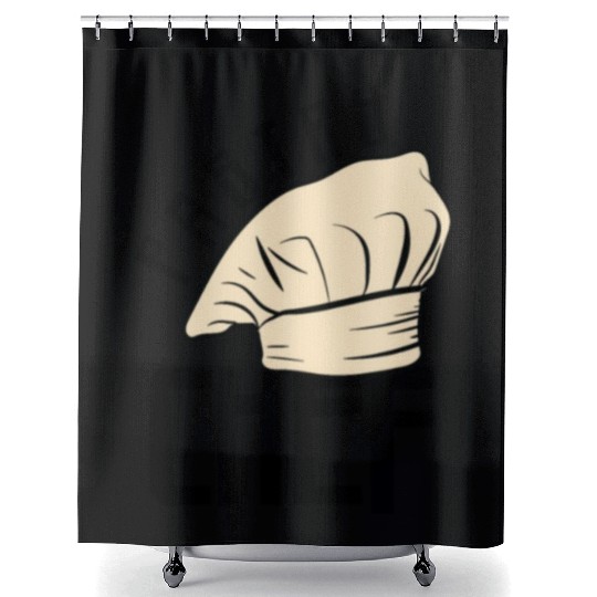 Pastry Chef Skull Baking Pastry Baked Goods Shower Curtains