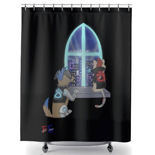 Cyberpunk Shower Curtains