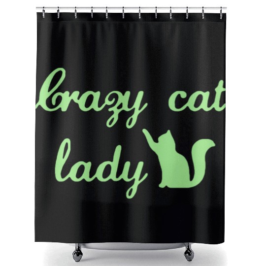 Crazy Cats LOVER Lady Shower Curtains