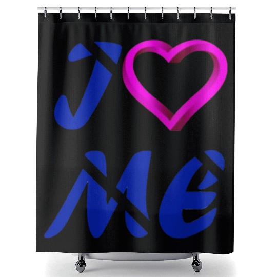 love / i love me / fall in love Shower Curtains