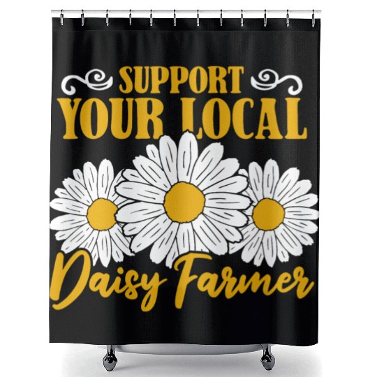 Daisy Garden Gardening Gardener Shower Curtains