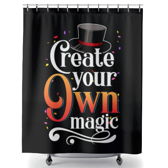 Magician Sorcery Nerd Magic World Shower Curtains