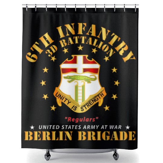 Army 3d Battalion 6th Infantry Berlin Brigade X 30 Shower Curtains