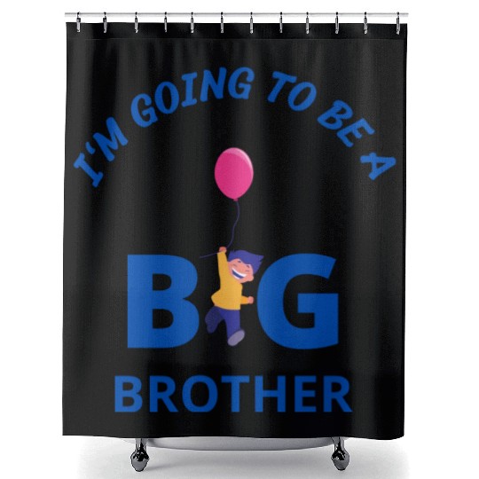 i am going to be a big brother Shower Curtains