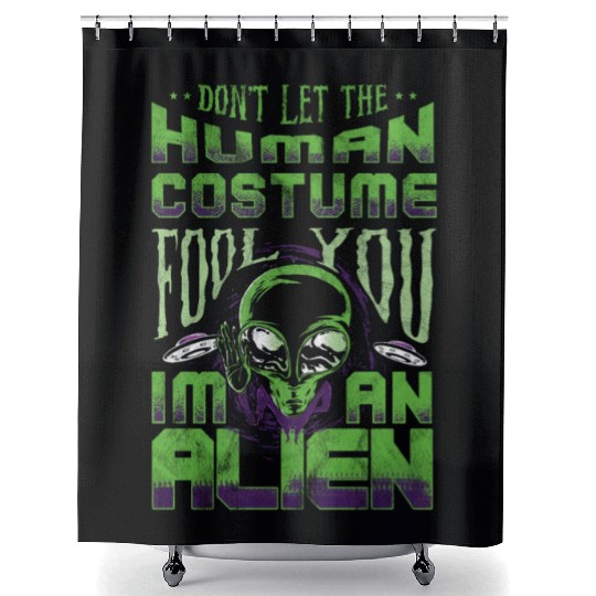 Alien Shower Curtains Ufo Extraterrestrial Children Mars