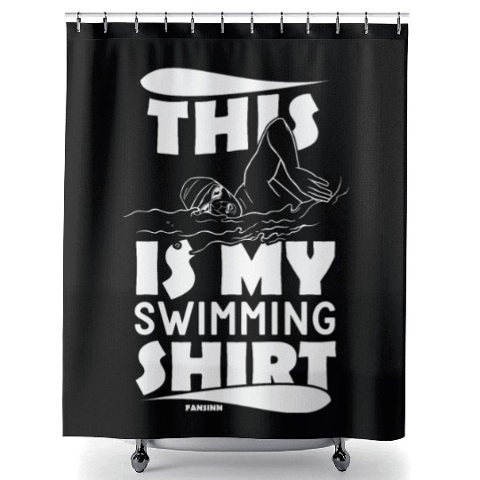 Swimming lifeguard swimming course outdoor pool gi Shower Curtains