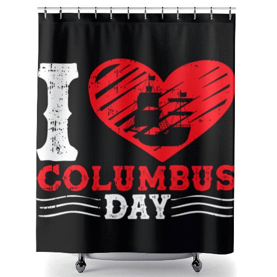 Columbus Day Italian Pride Shower Curtains
