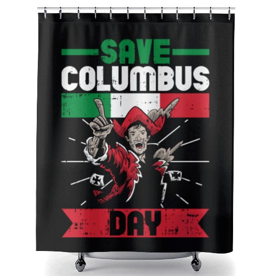 Columbus Day Italian Pride Shower Curtains