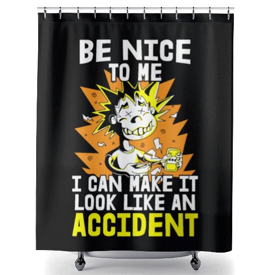 Electrician Electrical Engineer Lineman Shower Curtains