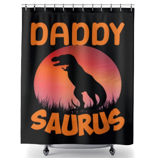 Daddysaurus Papasaurus Shower Curtains