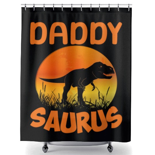 Daddysaurus Papasaurus Shower Curtains