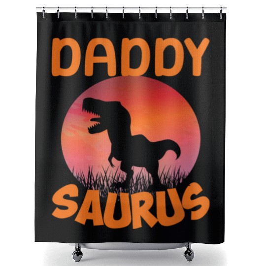 Daddysaurus Papasaurus Shower Curtains