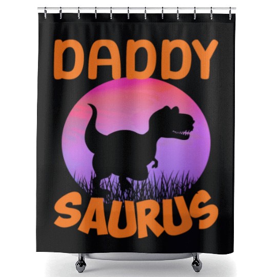 Daddysaurus Papasaurus Shower Curtains