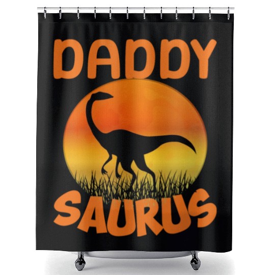 Daddysaurus Papasaurus Shower Curtains