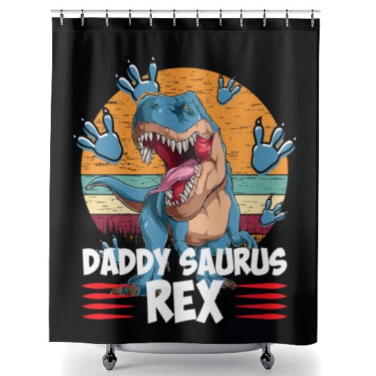Daddysaurus Papasaurus Shower Curtains