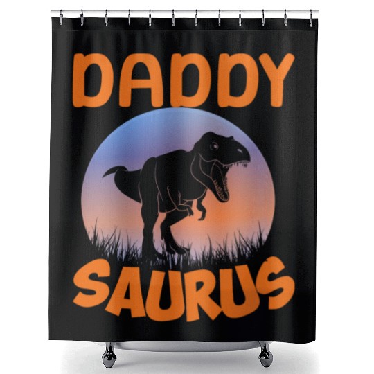Daddysaurus Papasaurus Shower Curtains