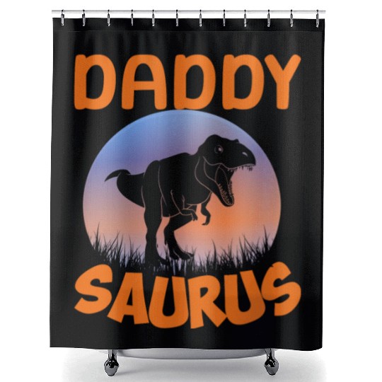 Daddysaurus Papasaurus Shower Curtains