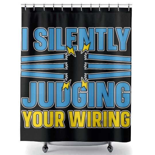 Electrician Electrical Engineer Lineman Shower Curtains