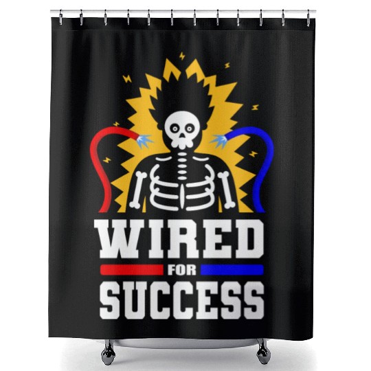 Electrician Electrical Engineer Lineman Shower Curtains