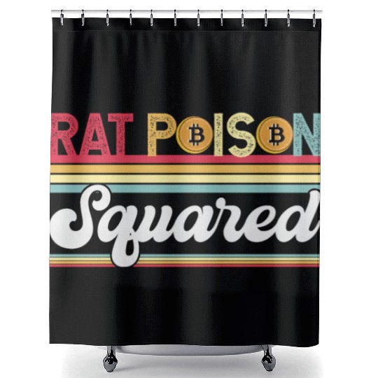 Rat Poison Squared Shower Curtains