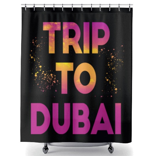 Trip To Dubai Shower Curtains