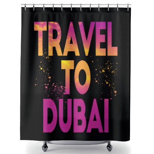 Travel To Dubai Shower Curtains