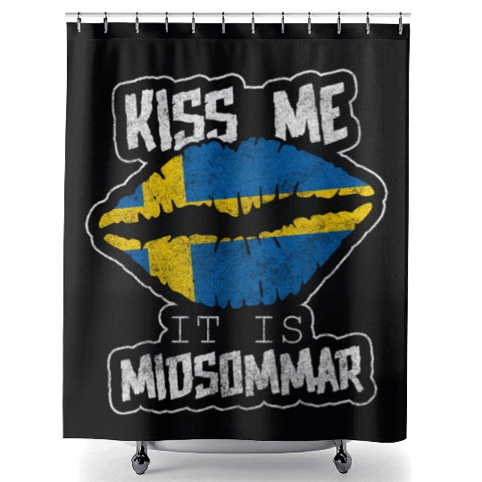 Sweden Summer Solstice Feast Day Shower Curtains