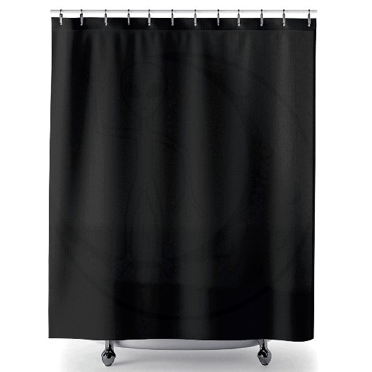 Standing moon alien waving Shower Curtains