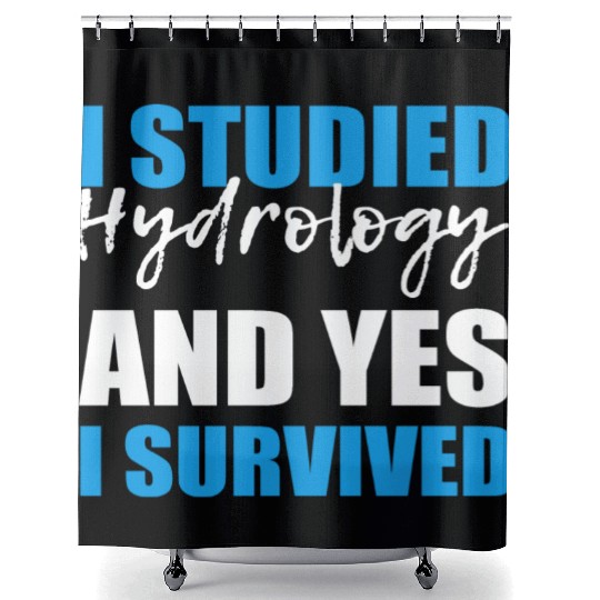 Yes I Survived Graduate Student Gift Shower Curtains