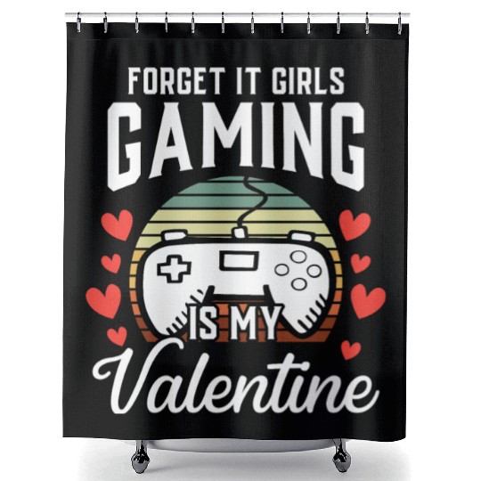 Video Gamer Gift for Him Boys Gaming Is My Shower Curtains