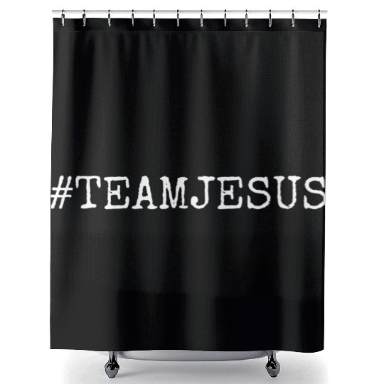 Team Spirit #TeamJesus Shower Curtains