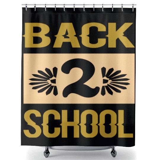 Back to school, Funny gift print idea merch Shower Curtains