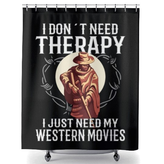 Cowboy Barn Bull Rider Rodeo Country Western Movie Shower Curtains