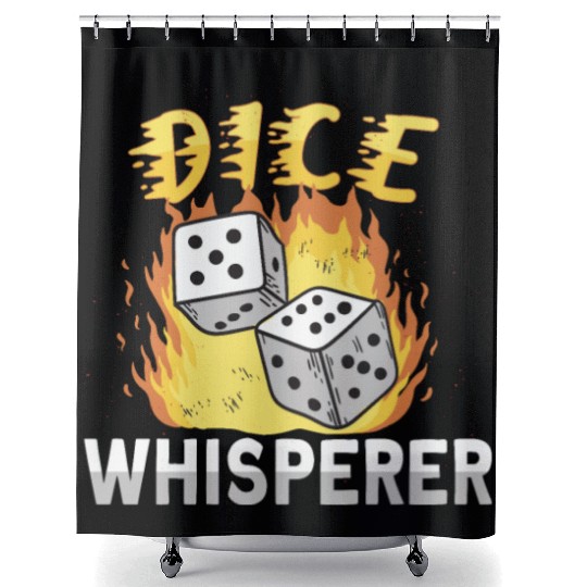 Dice Poker Casino Poker Player Gambling Las Vegas Shower Curtains