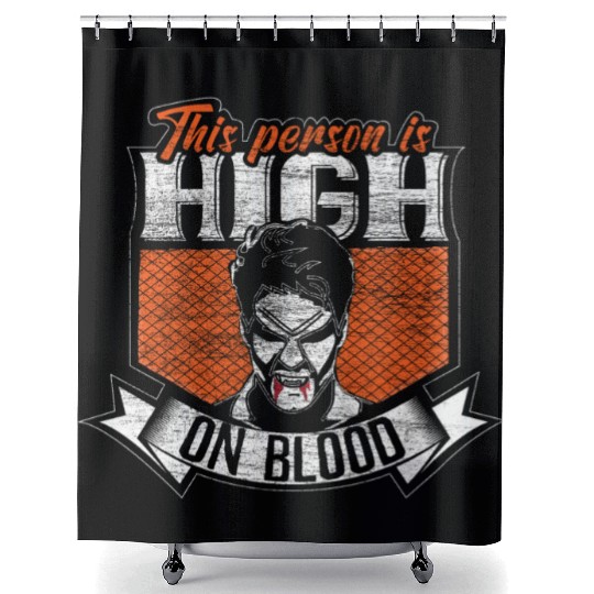 Halloween Vampire Blood Trick Or Treat Gift Shower Curtains