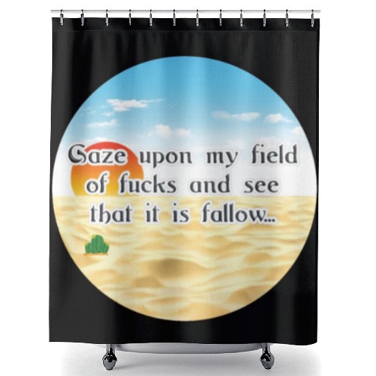 No Fucks Given I Dont Care Fuck Off No F*cks Cacti Shower Curtains