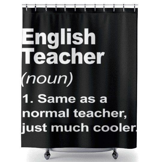 English Teacher Definition Back To School 2023 Shower Curtains