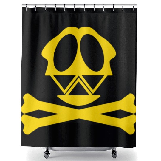 Silly Crossbones Shower Curtains