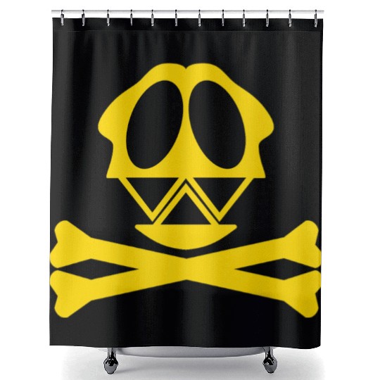 Silly Crossbones Shower Curtains
