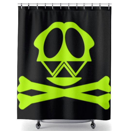 Silly Crossbones Shower Curtains