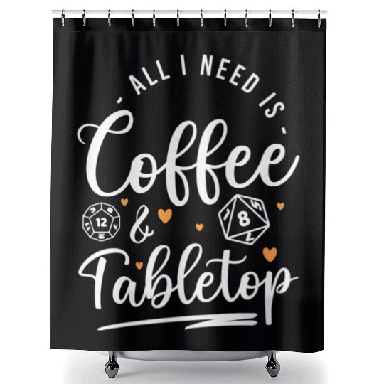 Game Night Dice Shower Curtains